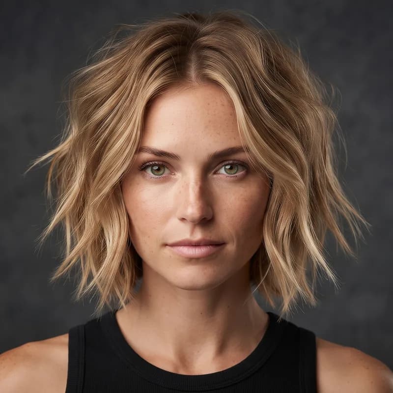 Textured Bob short haircut