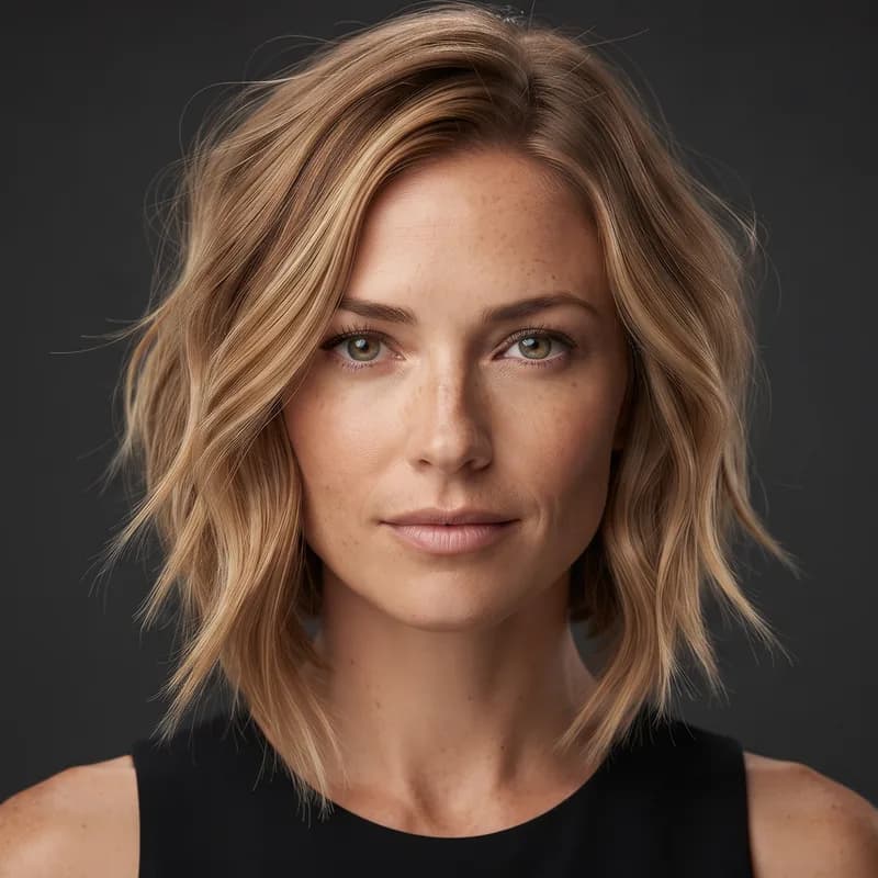 Asymmetric Bob short haircut