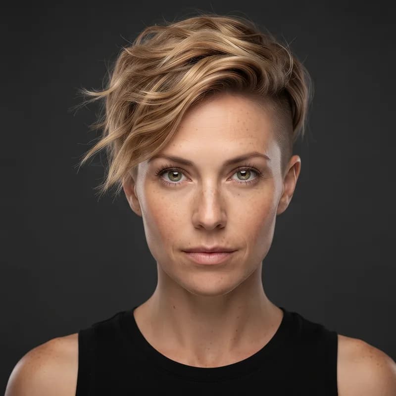 Undercut Pixie short haircut