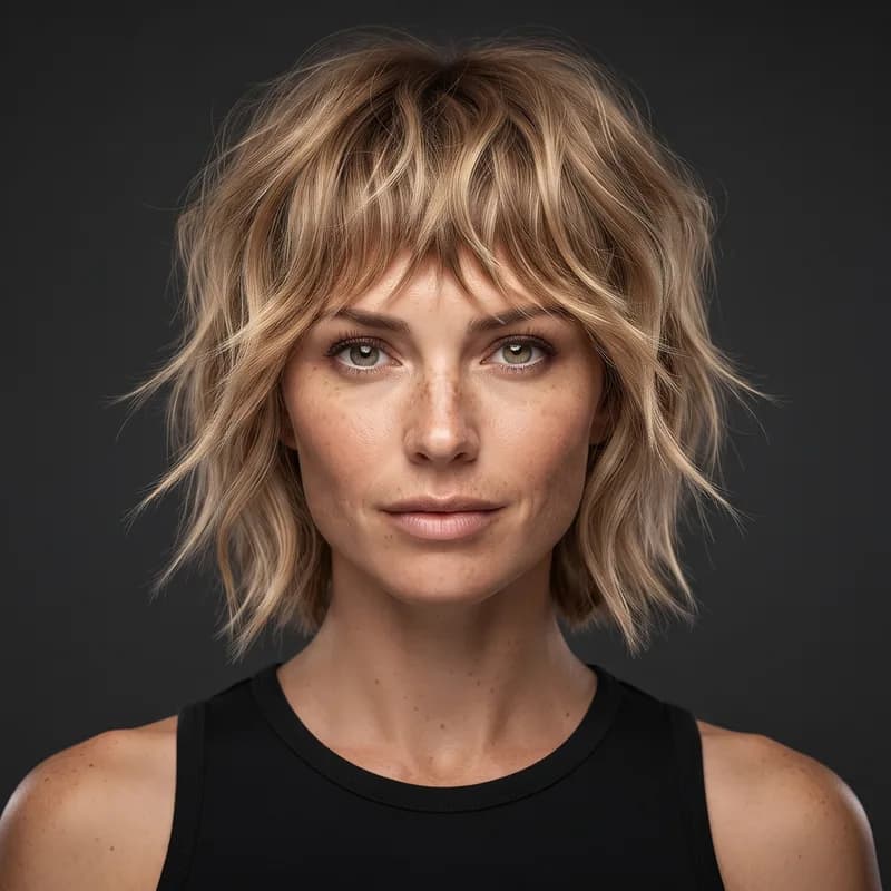 Choppy Shag short haircut