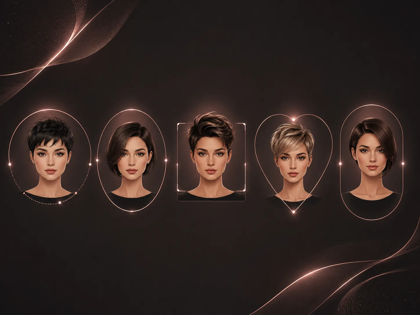 Short haircuts by face shape