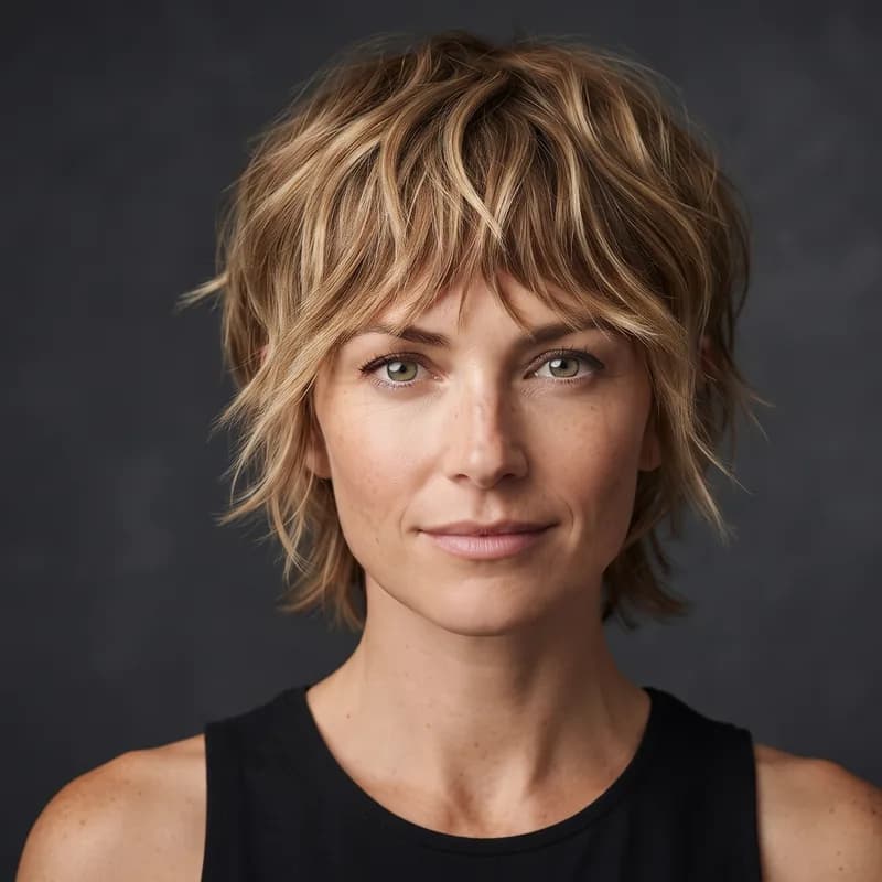 Choppy Bixie short haircut