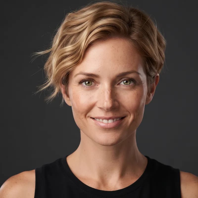 Wavy Pixie short haircut