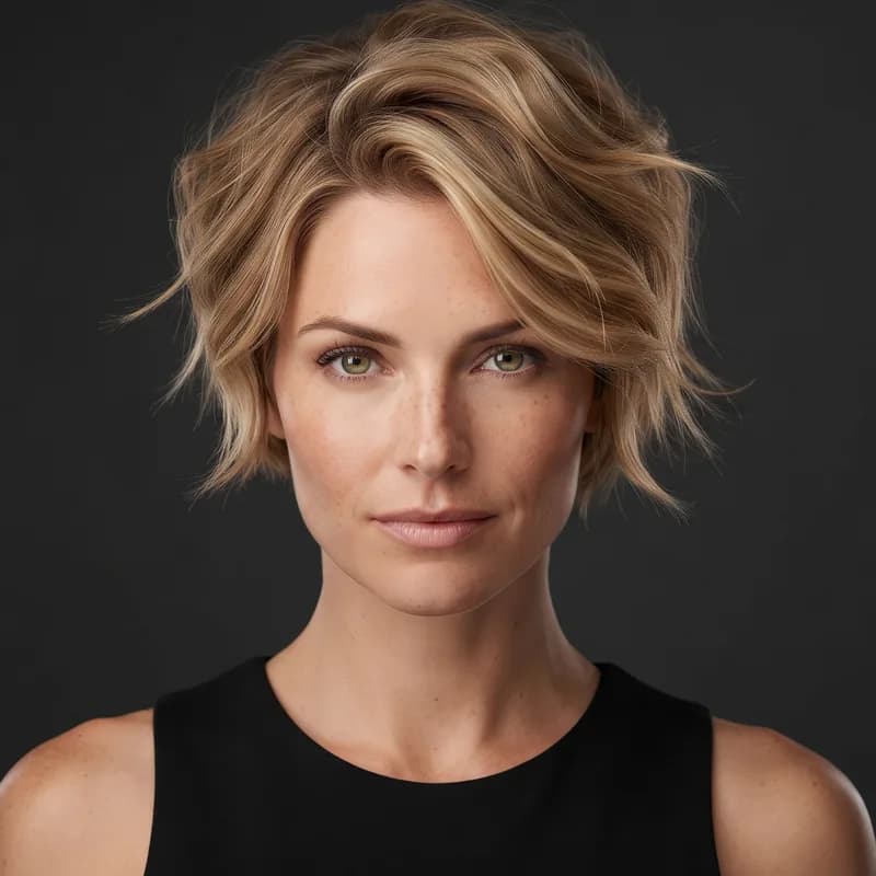 Volume Crop for Fine Hair short haircut